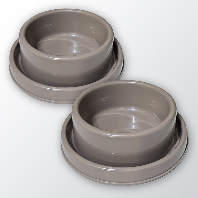 마을과고양이 개미방지 밥그릇 민달팽이 개미퇴치 사료그릇 길고양이 길냥이 강아지 야외 식기, M사이즈 (중형), 2개