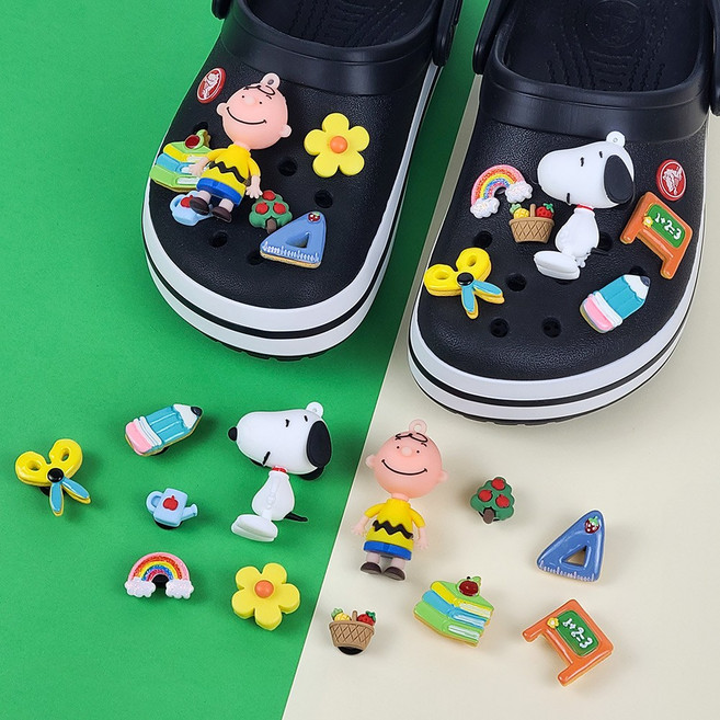 [UBX] 파츠의 정석 신발 실내화 슬리퍼 꾸미기 캐릭터 입체 파츠 세트 리본 동물