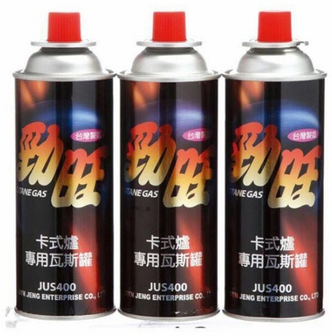 勁旺 卡式爐專用瓦斯罐 16組*3入裝 JUS-400 220g, 1套, 7-11以外超商-【8組】