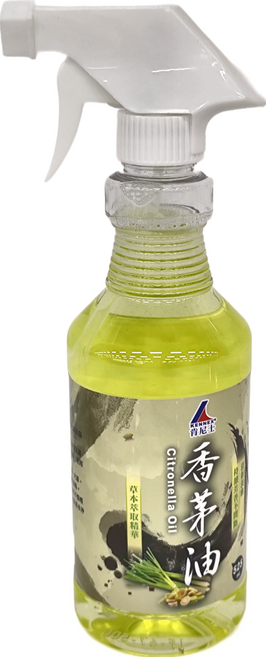 KENNEX 肯尼士 香茅油 525ml 草本萃取精華 無殺蟲劑配方 驅蚊蟲 芳香除臭 清新典雅, 1瓶
