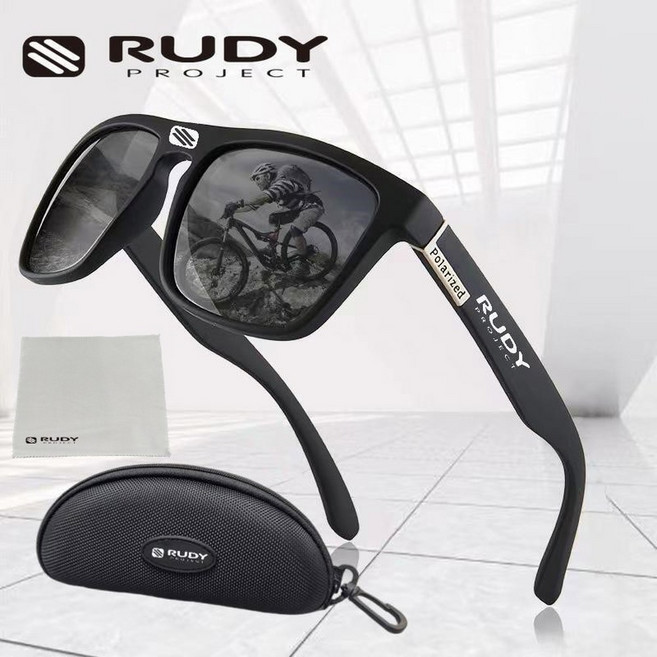 RUDY PROJECT 사이클링 스포츠 안경 방풍 도로 자전거 남성과 여성을위한 특수 보호 선글라스, black with box, 1개