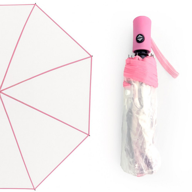 코지로로 투명 3단 우산 자동우산