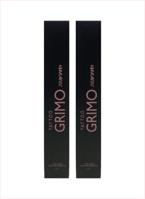 [새치커버 신개념] 정수리 염색 타투그리모 컬러링 에센스 20ml 정수리 염색 흰머리커버, 타투 그리모 신개념 두피타투 컬러링 염색 에센스 20m, 2개