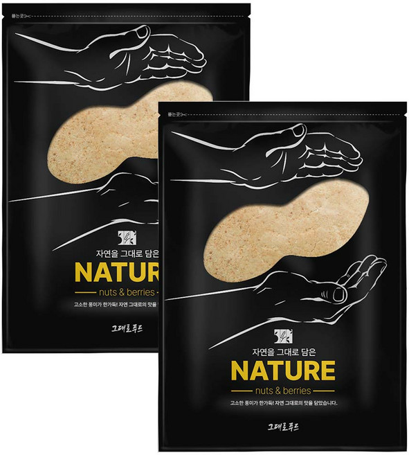 그대로푸드 볶음 땅콩가루 1 kg, 1kg, 2개