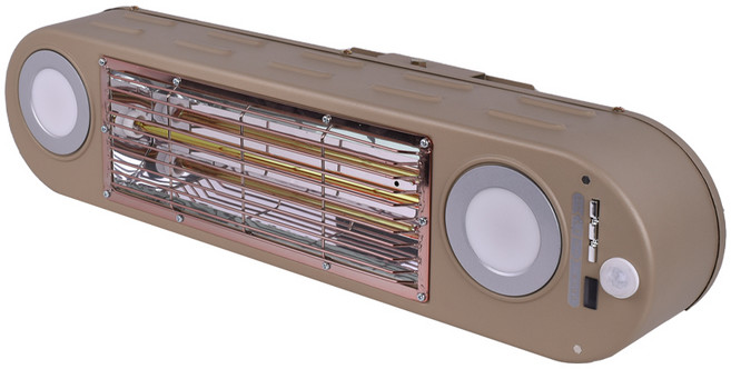 하임굿즈 만순이 욕실히터 NBH1000-BC 무타공 벽걸이형 고성능온열기 순간발열, 브라운