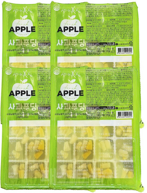 샐러드미인 사과푸딩 1kg, 4개