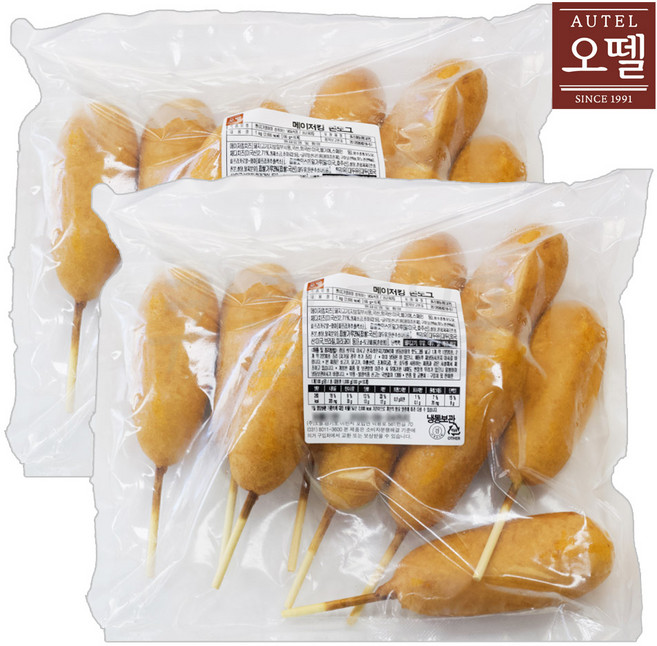 오뗄 메이저킹 쫀도그 1kg, 2개
