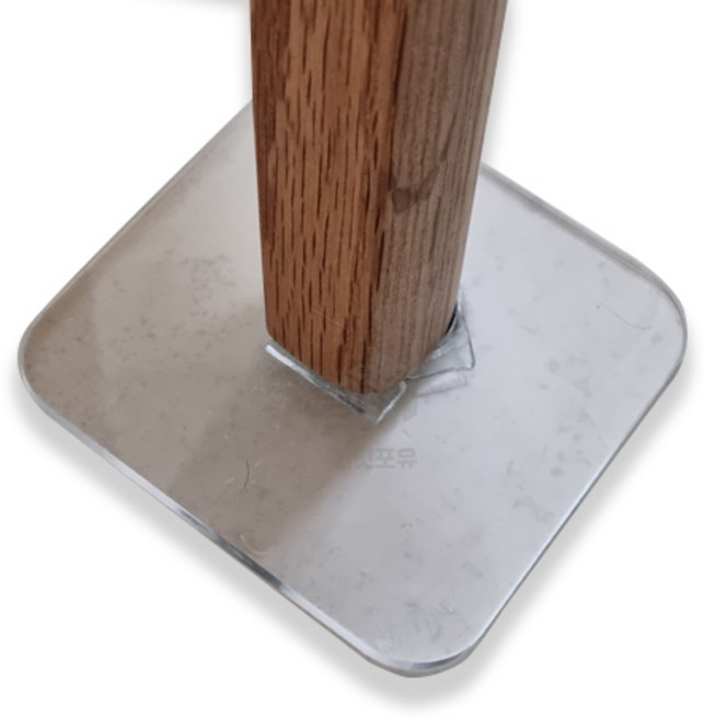 투명 아크릴 가구 받침대 시공 매트 보호용, 1단 사각