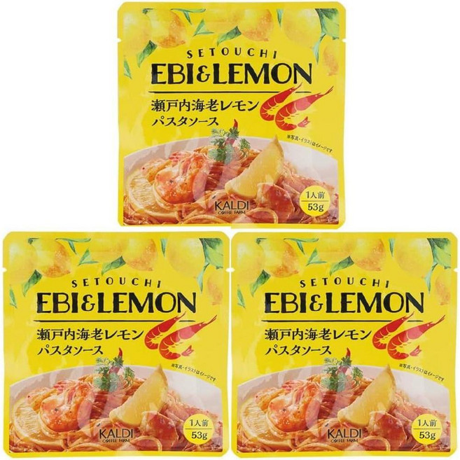 KALDI 칼디 레몬 파스타 소스 53g x 3팩, 1세트