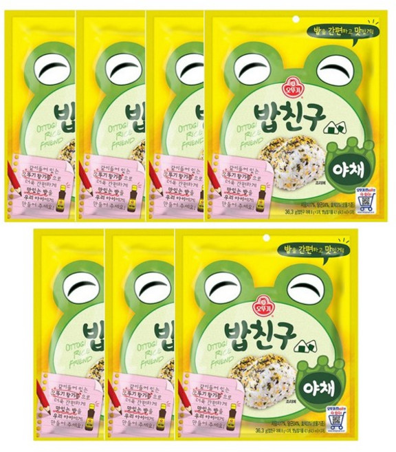 오뚜기 밥친구 야채, 36.3g, 7개