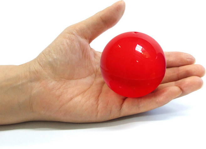 불투명빨강 PP 6cm 100개입 추첨볼 둥근캡슐 뽑기 영재과학사, 1개