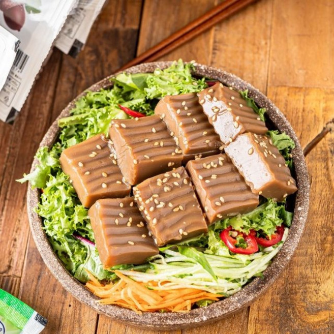 [맛잇다] 묵장명인의 국산 도토리묵 2팩 양념장2 포함, 2세트, 400g