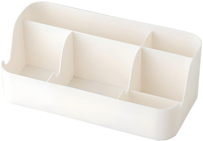 코지메이트 다용도 소품 정리함 데스크 화장대 오거나이저, 1개, 화이트