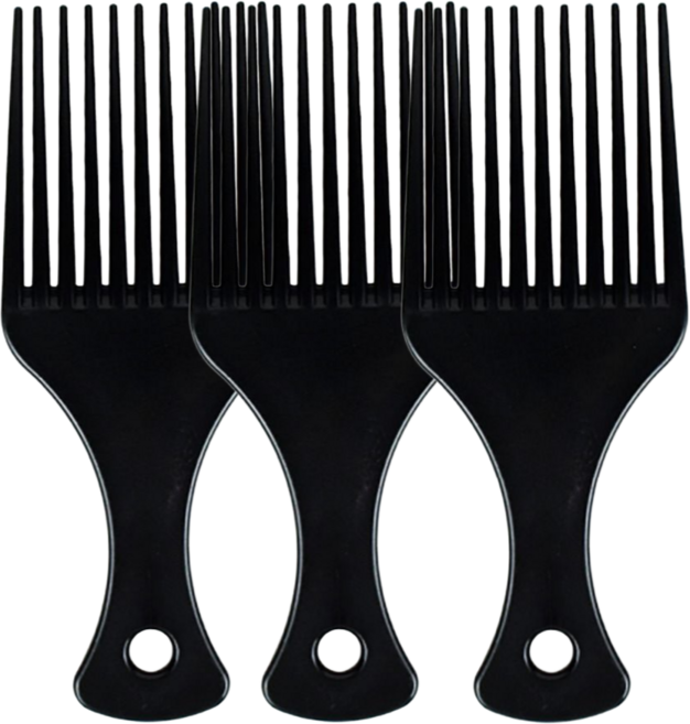 클래식아카이브 남성 헤어 스타일링 포마드 빗, 3개, 블랙