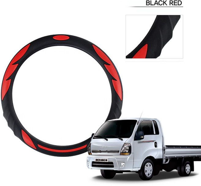 딜온 프리미엄 실리콘 올시즌 논슬립 핸들커버 원형 D컷 더블D컷 적용가능, 봉고3 레드