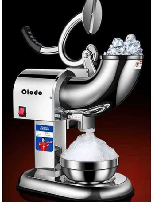 업소용 빙삭기 각얼음 쇄빙기 눈꽃 팥빙수기계 제빙기 카페, D. 초대형 얼음 분쇄기 6날