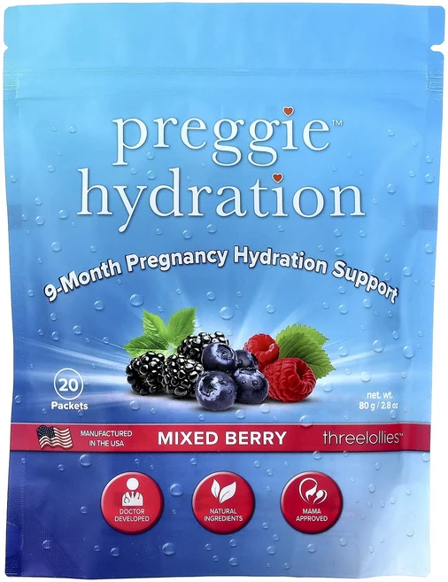 효과가 좋은 Preggie 하이드레이션 믹스 베리 20팩 각 4g(0.14oz) 최저가격, Preggie하이드레이션믹스베리20팩각4g014oz, 1개, 20정 - 쿠팡