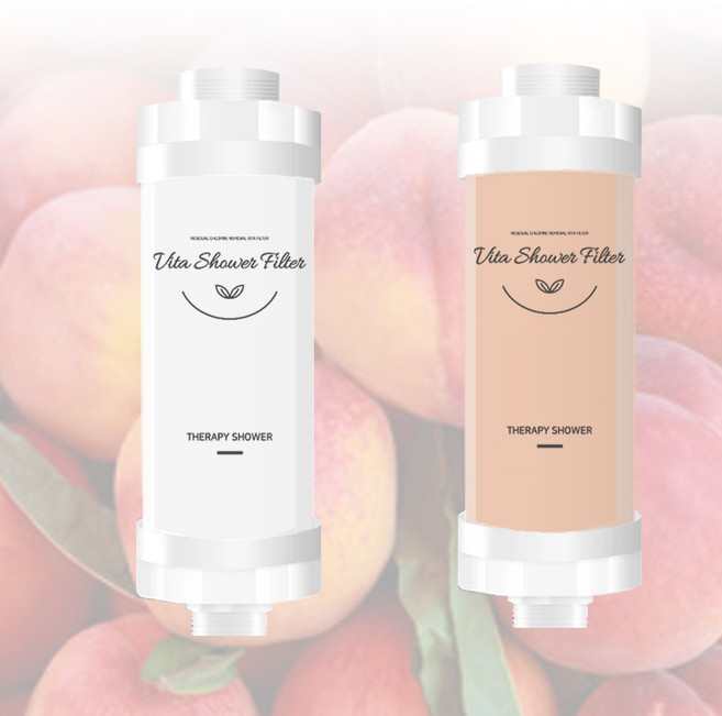 베이루 비타민필터 녹물제거필터 샤워필터, 복숭아향+녹물제거필터, 1개