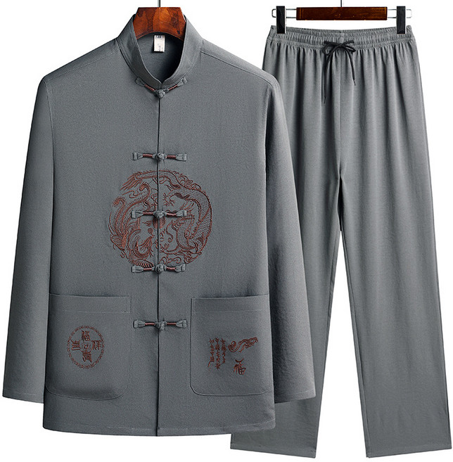 남성용 면마자수50대60대70대긴팔 생활개량 세트