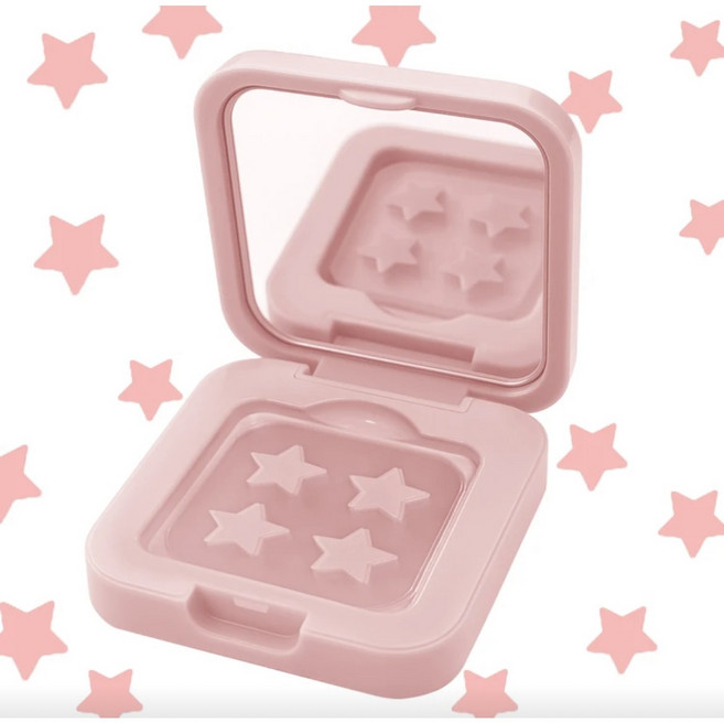 HITWORKER 손거울케이스보관 여드름트러블패치 하이드로콜로이드패치 60개입, 그린