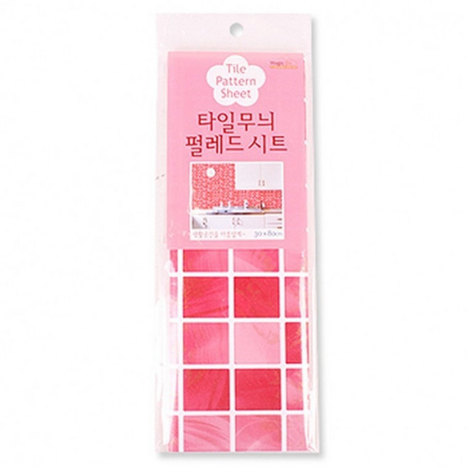 [1+1] 타일무늬 시트지 펄레드 30x80cm 주방, 2개
