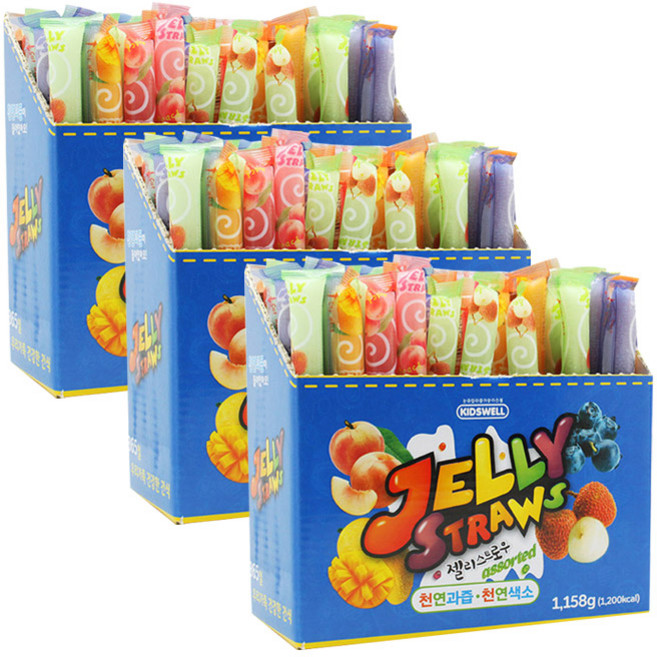 젤리스트로우 60개입, 1.158kg, 3개