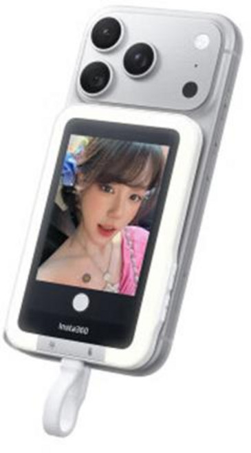 Insta360 스냅폰 셀카 스크린 브이로그 셀카 모니터 스크린 터치 울트라 슬림 휴대용 여성용 인물 사진 촬영, [01] With Fill L ight, 1