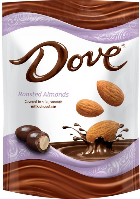 도브 밀크 초콜릿 코팅 아몬드 캔디 파우치 155.9g Dove Milk Chocolate Covered Almond Candy Pouch 5.5 Ounce, 1개