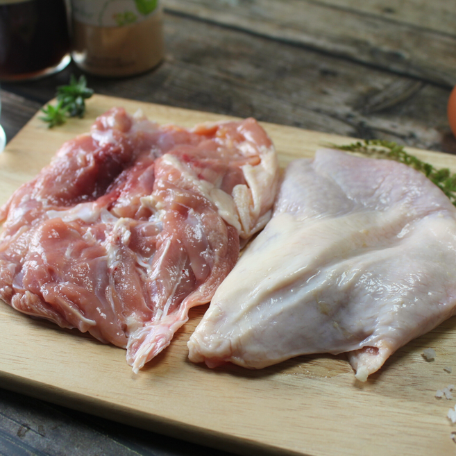 [택배비 1회 합배송] 국산 닭 정육 냉장 순살 닭다리살, 1kg, 1개