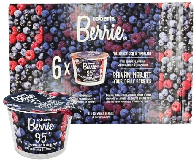 로버츠베리에 야생 빌베리 앤 라즈베리 주스, 100ml, 6개 - 쿠팡