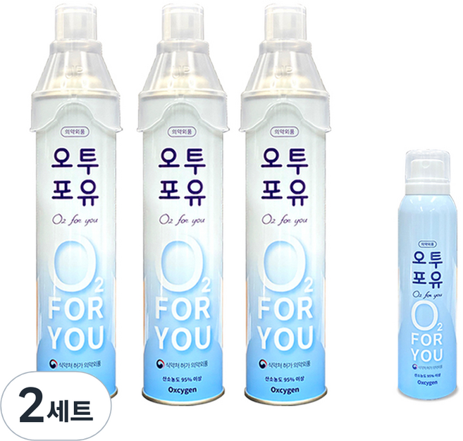 오투포유 휴대용 산소캔 816ml 3p + 220ml 세트, 2세트