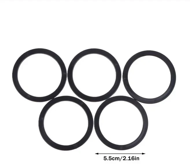 5PCS 배지 플라스틱 링 가스켓 37/44/50/58/75mm 무작위 색상으로 제공 수제 배지 기계 몰드에 적합 금속, 01 A4