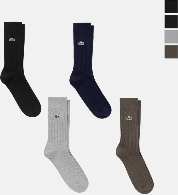 [라코스테 공식] 남성 베이직 립조직 신사 양말 L3200-55N 4종 택1