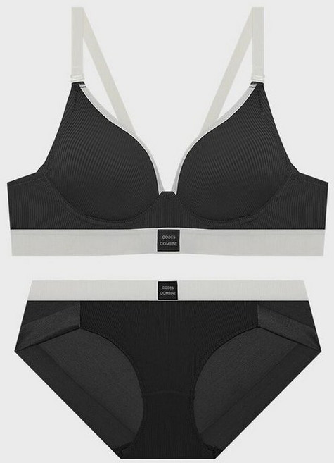 코데즈컴바인 이너웨어 SET 드리밍 볼륨 노와이어 햄팬티 세트_블랙 279040