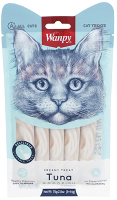 완피 크리미 퓨레 고양이 간식 5p, 10개, 14g, 참치 + 대구 혼합맛