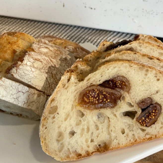 [경주제과] 무 방부제 수제생산 우리밀 무화과 깜빠뉴, 1개, 330g