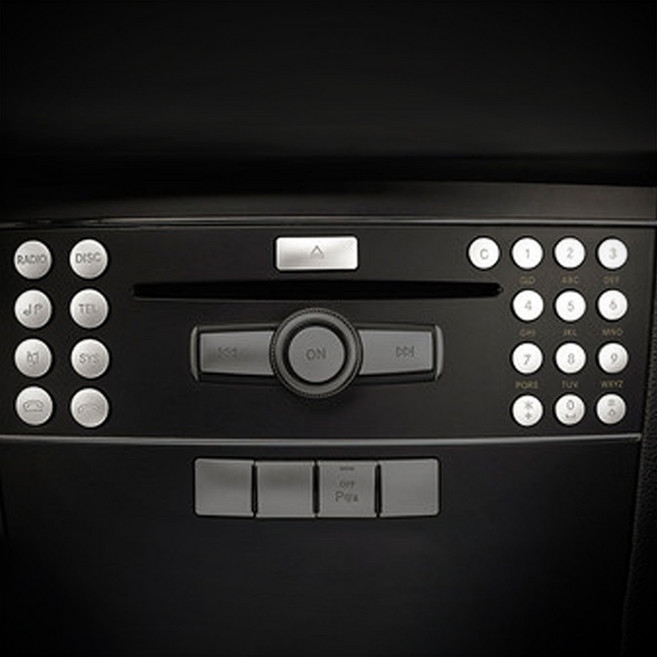 트루파츠 벤츠 CLS클래스 W218 센터페시아 CD 통화 번호 멀티미디어 버튼 커버, W218(11-17년식) 멀티미디어 버튼 D타입