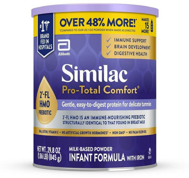 Similac 씨밀락 프로 토털 콤포트 유아 분유 845g, 1개