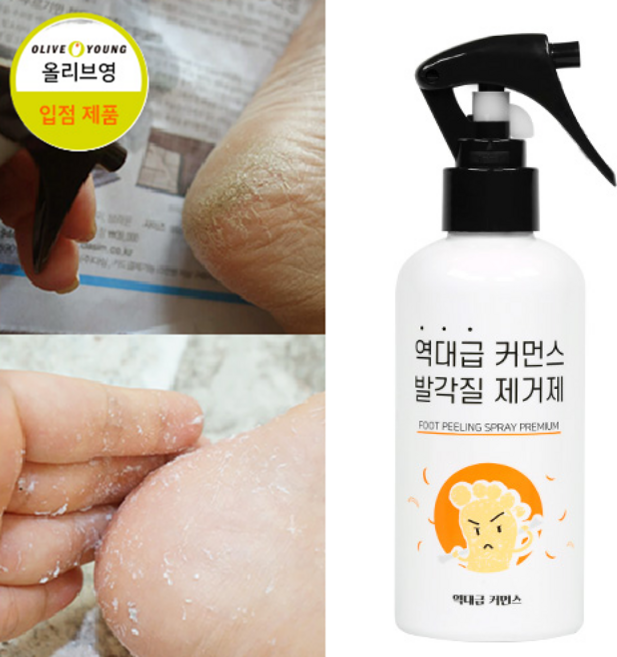역대급커먼스 발각질 제거제 풋 필링 스프레이, 1개입, 1개, 200ml