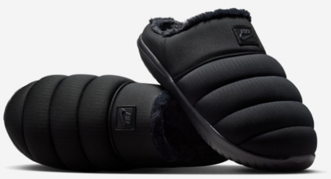 나이키 버로우 SE 털 뮬 방한화 블랙