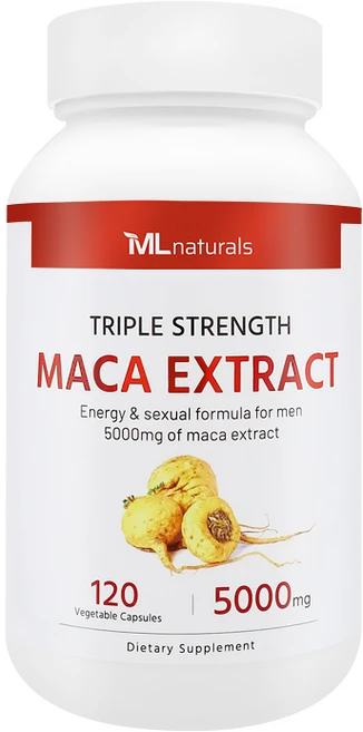 마이라이프내추럴스 트리플 스트렝스 마카 추출물 5000mg 베지터블 캡슐, 1개, 120정 - 쿠팡