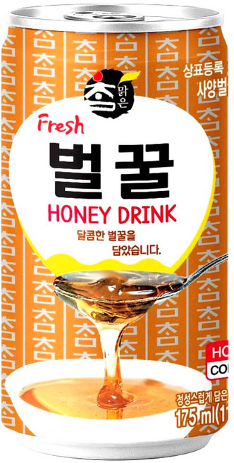참맑은 벌꿀 캔 175ml, 60개