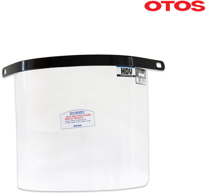 오토스 보안면(면체) F-62A 투명, 교체용 면체(투명), 1개