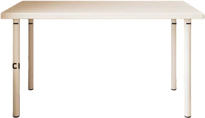 北歐伊登 書桌 電腦桌 辦公桌 簡約設計 穩固耐用, 桌面2.5cm厚度, 奶白色