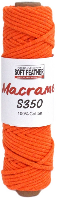 INTERNATIONAL SOFT FEATHER Macrame S350 編結棉線 3mm 90g, 10, 1個