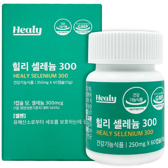 힐리 셀레늄, 힐리 셀레늄300 60캡슐 2개월분, 60정, 1개