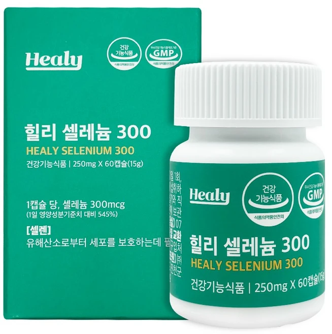 힐리 셀레늄, 힐리 셀레늄300 60캡슐 2개월분, 60정, 1개 - 쿠팡