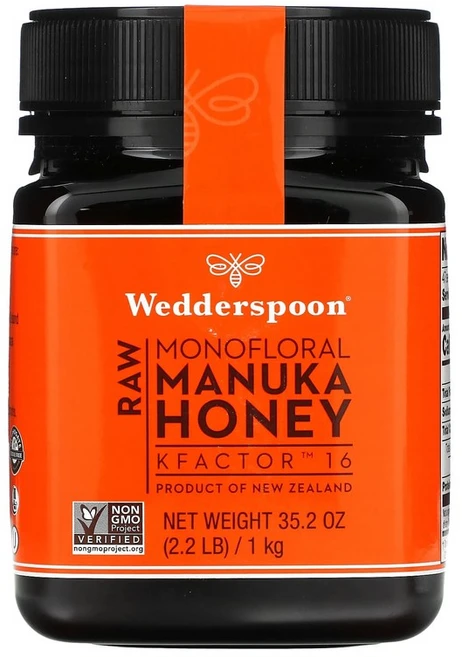 위더스푼 Wedderspoon 무가공 모노플로라 마누카 꿀 KFactor 16 1kg(2.2lb), 1kg, 1개 - 쿠팡