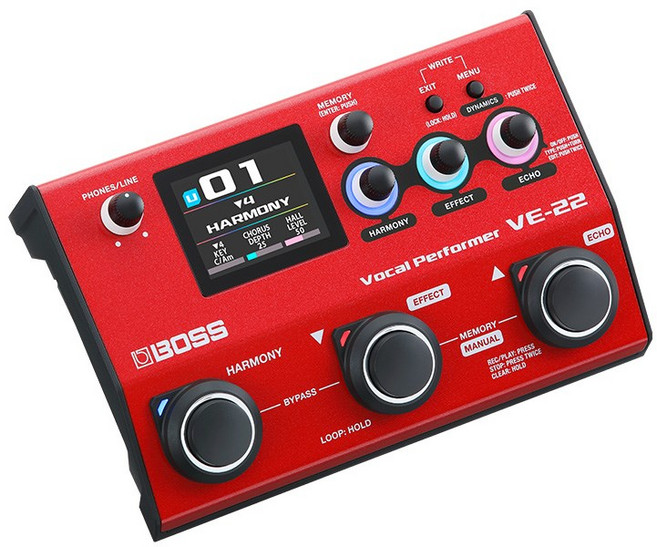 BOSS VE-22 (Vocal Performer) 다음날 배달 (보컬 이펙터) (보스) 녹음 녹음 주변