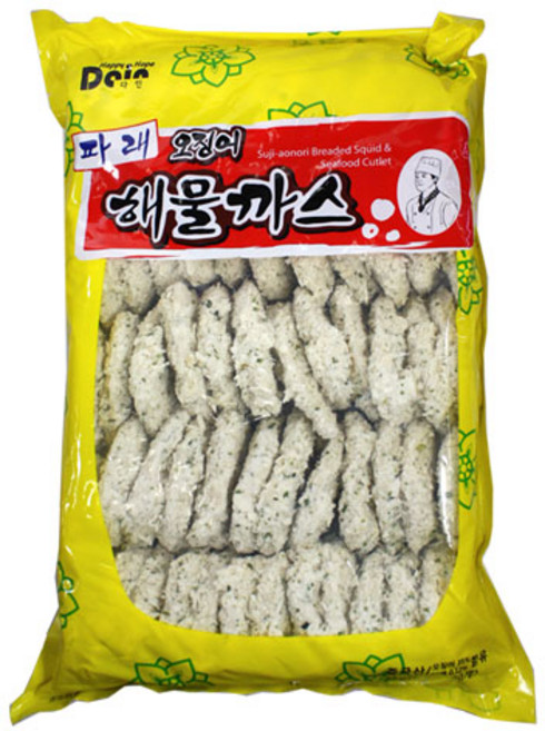 롱창지아롱푸드 (무)(냉동)파래오징어 해물까스3kg, 1개, 3kg